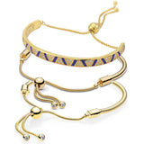 925 Sterling Silver Shine Stones & Stripes Bracelet
