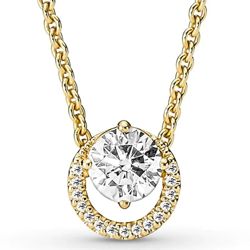 925 Silver Shooting Star Signature Pave & Beads I-D Collier Pendant & Necklace