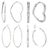 925 Silver Hearts Of Love Stud Earrings for Women