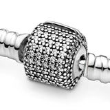 925 Sterling Silver Love Heart Clasp for Bangle Bracelet