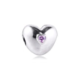 925 Silver Heart Clip Charm for Bracelet