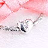 925 Silver Heart Clip Charm for Bracelet