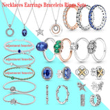 925 Silver Women's Heart Bracelet & Necklace Set