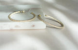 925 Sterling Silver Hoop Earrings with 600pcs AAAAA Zircon Pave Set