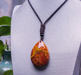 Agate Stone Jade Pendant Water Drop Shape Necklace Pendants Jade Jewelry