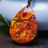 Agate Stone Jade Pendant Water Drop Shape Necklace Pendants Jade Jewelry