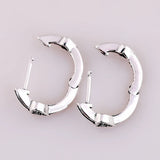 AlluEarring Hearts With Crystal Studs 925 Sterling Silver Earring