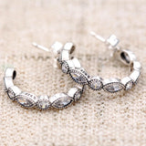 Crystal Marquise Earrings 925 Sterling Silver Wedding Gift DIY Jewelry