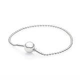 ESSENCE COLLECTION Beaded Snake Chain Bracelet 925 Silver Charm Jewelry
