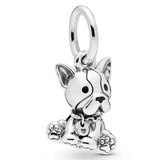 Bull Terrier Puppy Elephant Pendant 925 Silver Charm Jewelry