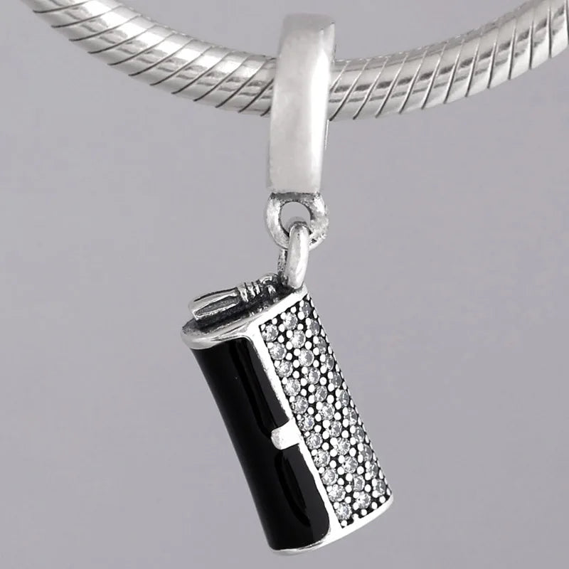 Enamel Clutch Bag With Crystal Pendant Beads