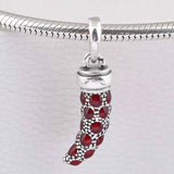 Boho Style Turquoise Amulet Necklace Pendant for 925 Silver Beads