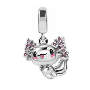 Axolotl Bead Charm 925 Sterling Silver Fit Bracelet Women DIY Jewelry