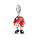 Red Chocolate Fit Pendant Charm Bracelet for Women DIY Jewelry