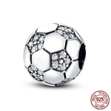 Pave CZ Zircon 925 Silver Charm Beads for Bracelet