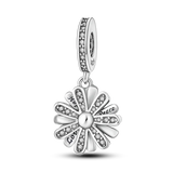Pave CZ Zircon 925 Silver Charm Beads for Bracelet