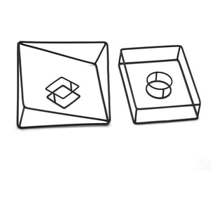 Minimalist Square Bangle Bracelet for Women