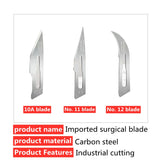 British Surgical Blades 10A/No.11/No.12 - Pack of 3