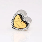 Shine In My Heart Beads Fit 925 Sterling Silver Bead Charm for Bracelet Bangle