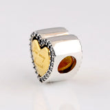 Shine In My Heart Beads Fit 925 Sterling Silver Bead Charm for Bracelet Bangle