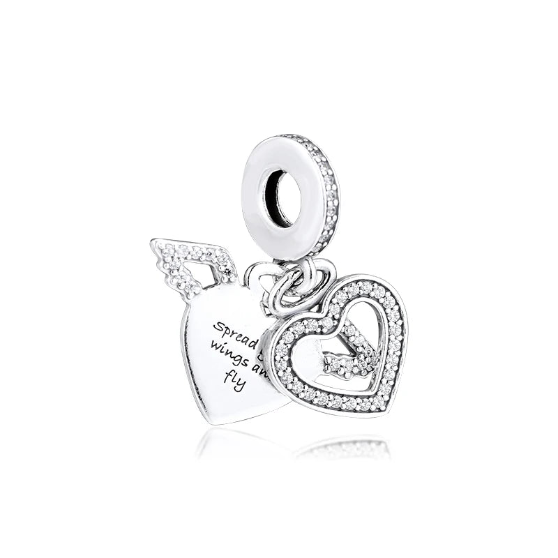 925 Silver Charm Angel of Love Beads for Bracelet DIY