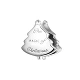 925 Sterling Silver Christmas Tree Bead for Bracelet DIY