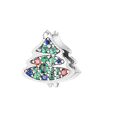925 Sterling Silver Christmas Tree Bead for Bracelet DIY