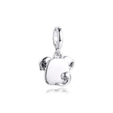 925 Sterling Silver Dog Dangle Bead for Moments Bracelets