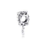 925 Silver Charm Openwork Seahorses Heart Bead for Moments Bracelet