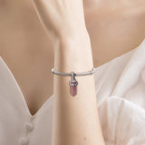 925 Silver Pink Amulet Dangle Beads for Bracelets Necklaces