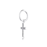 925 Silver Symbol Of Faith Cross Beads for DIY Jewelry