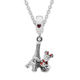 Eiffel Tower Charm Mouse Bastet Jewelry Silver 925 Bracelets DIY Crystals