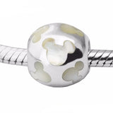 925 Silver Mouse Silhouette Charm Bracelet DIY Crystals