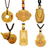 Chinese Hollowed Out Charm Pendant Silver Jewelry