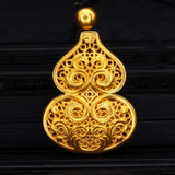 Chinese Hollowed Out Charm Pendant Silver Jewelry