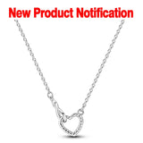 925 Silver Circle Necklace for Women Charm Beads Jewelry