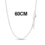 925 Sterling Silver Circle Necklace for Women - Wedding Birthday Jewelry