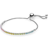 Tennis Sparkling Bracelet Bangle 925 Sterling Silver Charm Jewelry