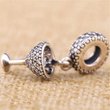Crystal Cocktail Glass Charm for 925 Silver Bracelet