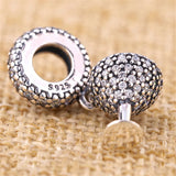 Crystal Cocktail Glass Charm for 925 Silver Bracelet