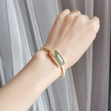 S925 Sterling Silver Hetian Jade Gray Jade Xiangyun Open-End