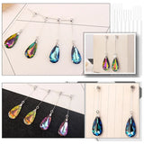 Crystal Water Drop Earrings Long Dangle Wedding Jewelry