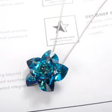 Austria Crystal Flower Pendant Necklace For Women