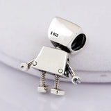 Robot Beads 925 Sterling Silver Charm Bracelet