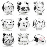 Animal Charm Beads for Europe Bracelet 925 Silver Jewelry