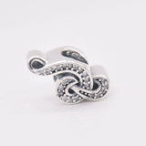 Music Note Crystal Bead 925 Silver Charm Bracelet Bangle