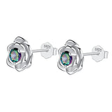 Daisy Stud Earrings 925 Silver Jewelry for Women Anniversary Gift