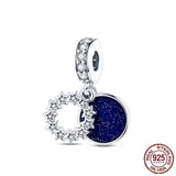 925 Silver Dangle Charm Beads for Bracelet Necklace Jewelry Making