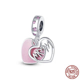 925 Silver Dangle Charm Beads for Bracelet Necklace Jewelry Making