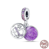 925 Silver Dangle Charm Beads for Bracelet Necklace Jewelry Making